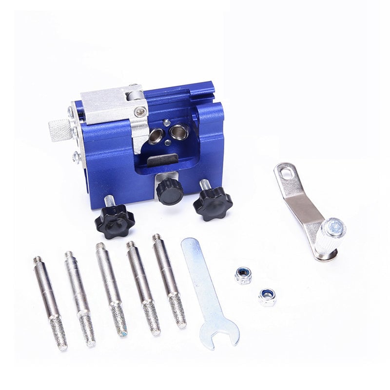 Blue,Chainsaw Chain Sharpener(With Pawl×5)