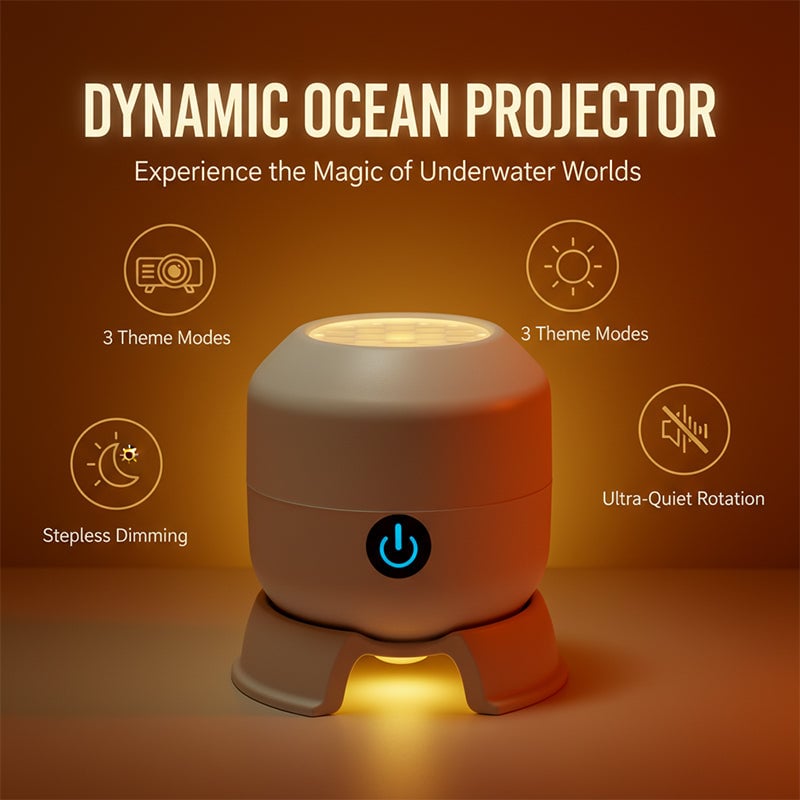 Dynamic Rotating LED Projector Light