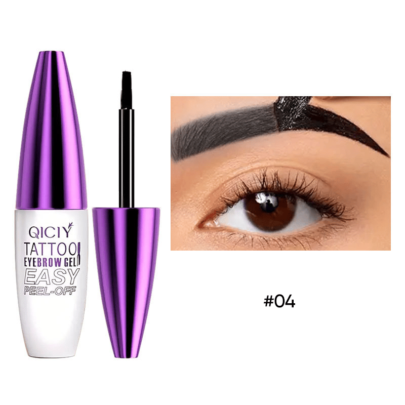 Peel-off eyebrow dye gel