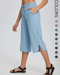 👖 Women's Wide Leg Yoga Capris
