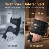 Verstellbarer Hallux Valgus Zehenkorrektor Knopf System Orthese