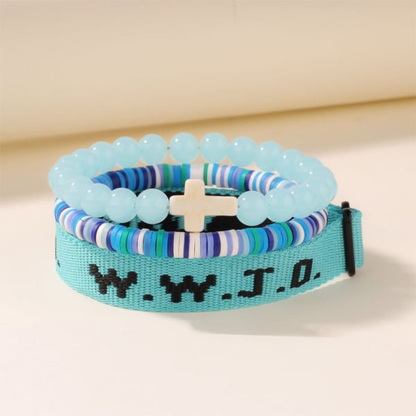 Clay Cross Card Bracelet Set