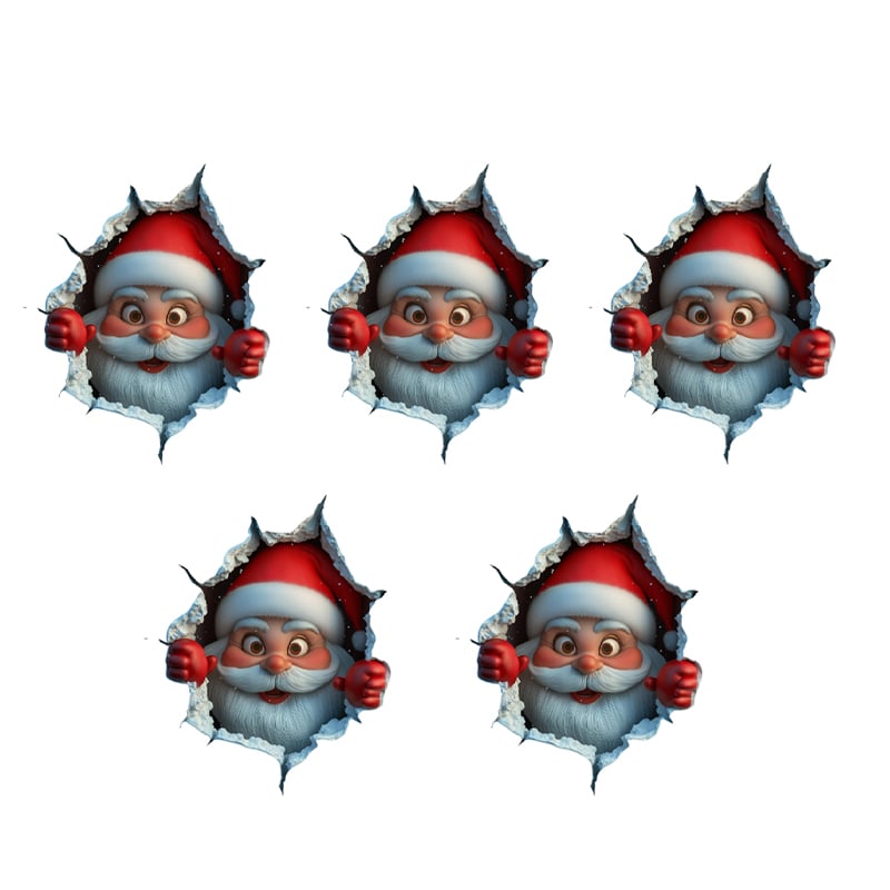 Creative Santa Claus Wall Sticker for Christmas Decorations