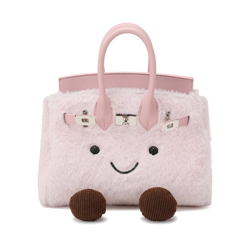 Plush Crossbody Bag for Winter Adventures