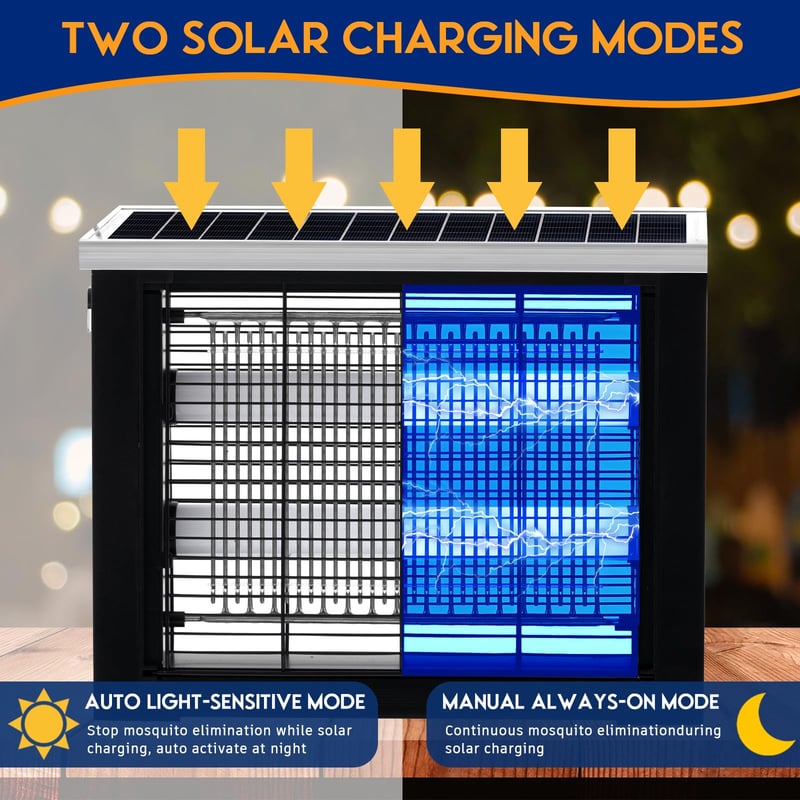 Sakerplus Outdoor Solar Bug Zapper