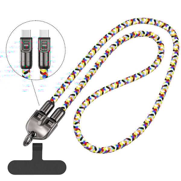 2-in-1 Fast Charging Data Cable ＆ Phone Lanyard