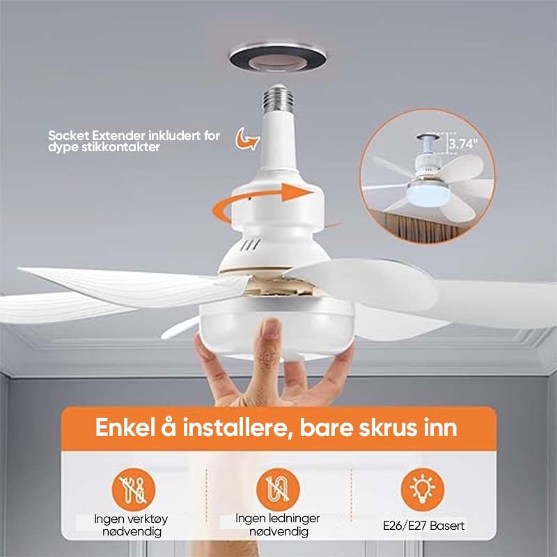 Takvifte med LED lys