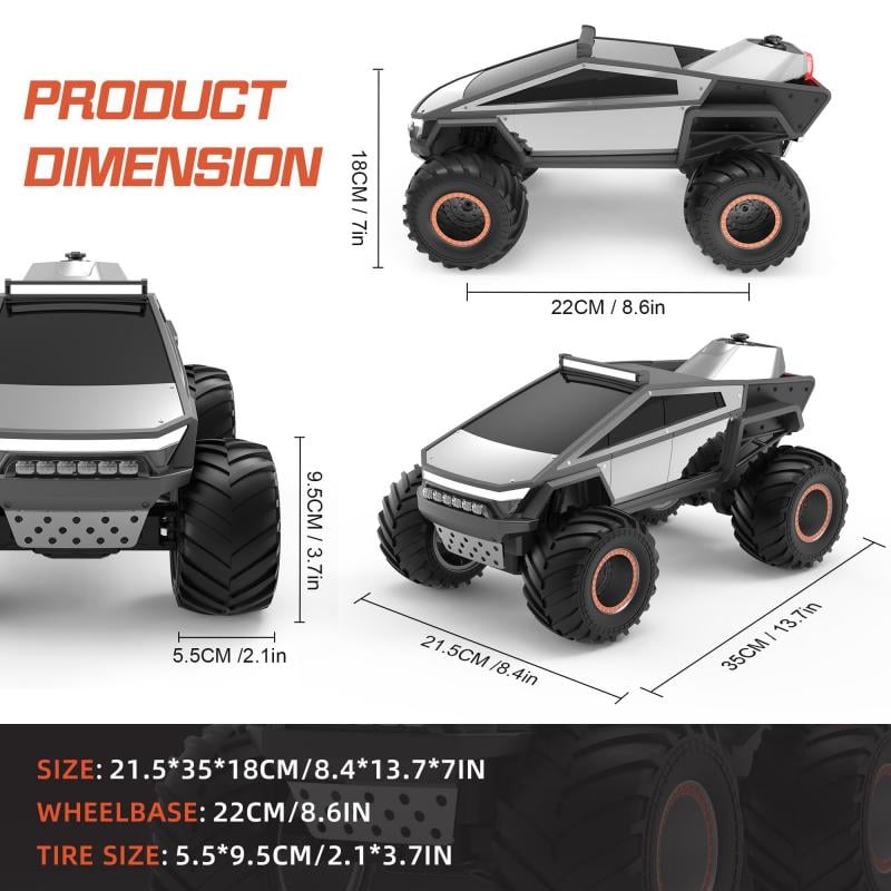 Sakerplus® Remote Control Monster Truck Toy