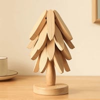 Holzbaum-Tischuntersetzer-Set