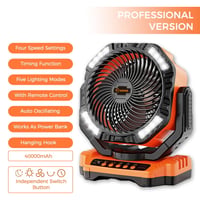 SAKER® Rechargeable Camping Fan
