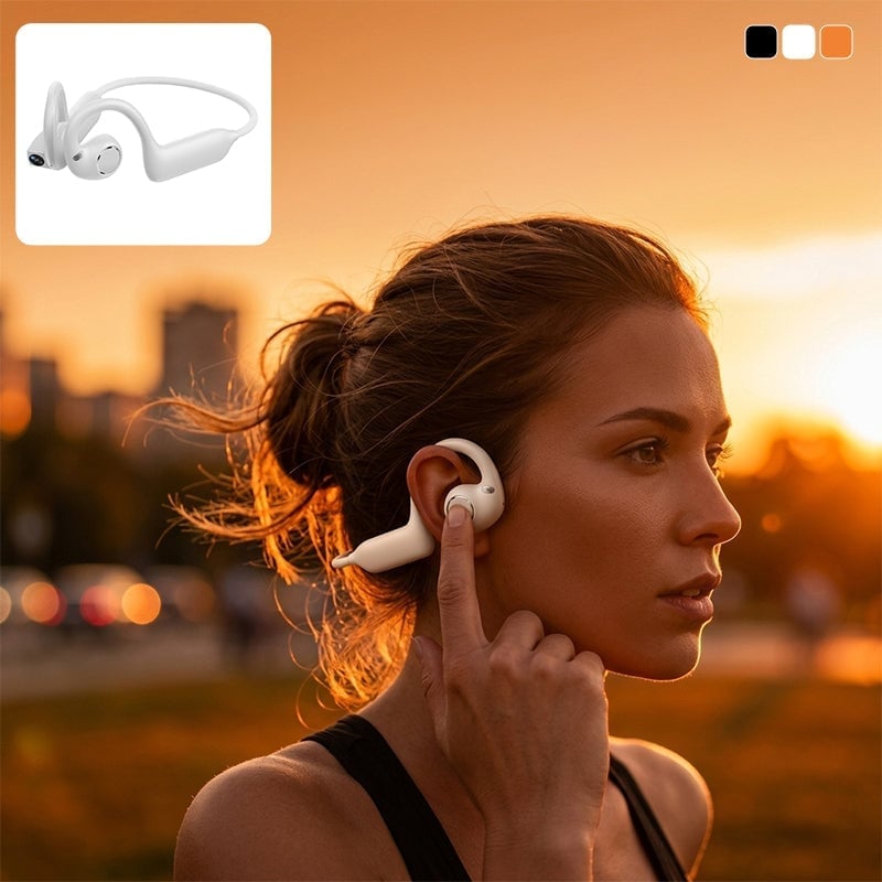 AI Camera Open Ear Headphones