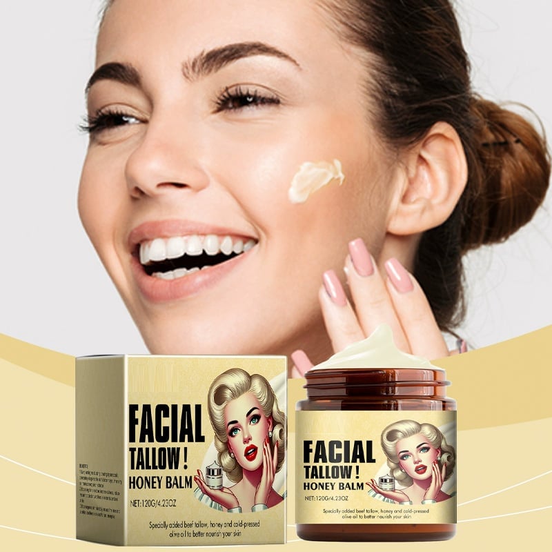 Baume au miel et au suif pour le visage