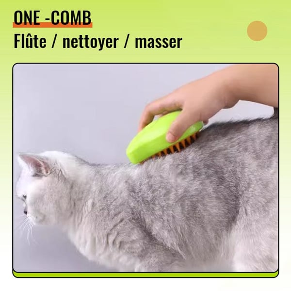 Peigne de massage en spray pour animaux de compagnie