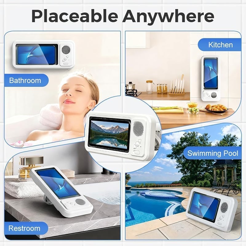 Sakerplus® Waterproof Bluetooth Speaker Phone Holder Box