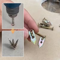 ⛏️Drywall Expansion Anchors + High Strength Zinc Screws Kit (Pack of 100)