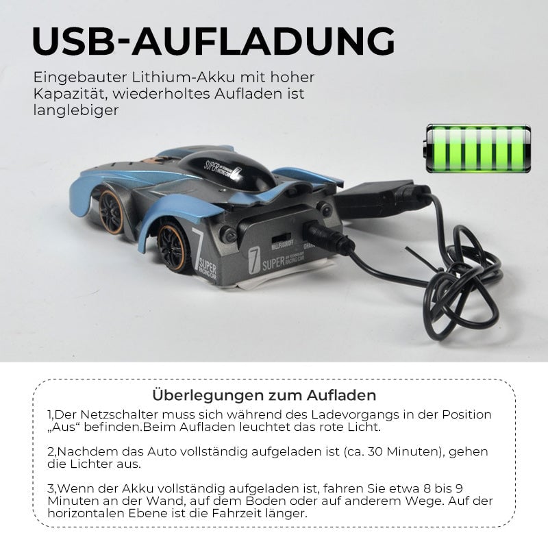 Wand klettern Fernbedienung Stunt-Auto Spielzeug