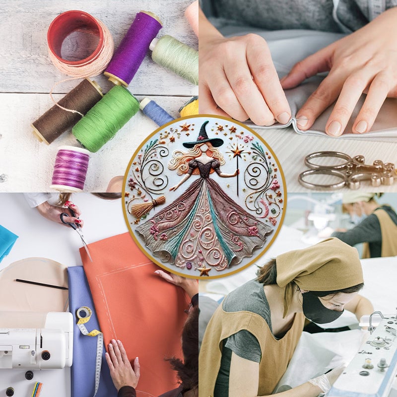 Witch Embroidery KIT