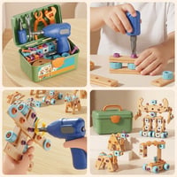 Creative Electric Drill Toy Repair Toolbox