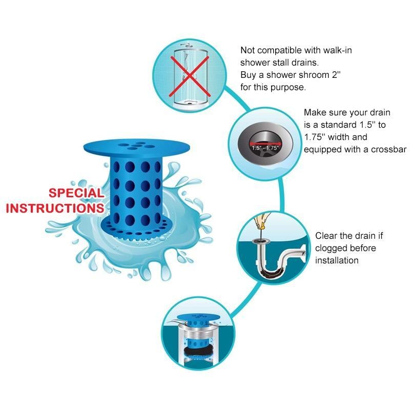 Sale-Anti-clogging Drainage Protector, 3 PCs