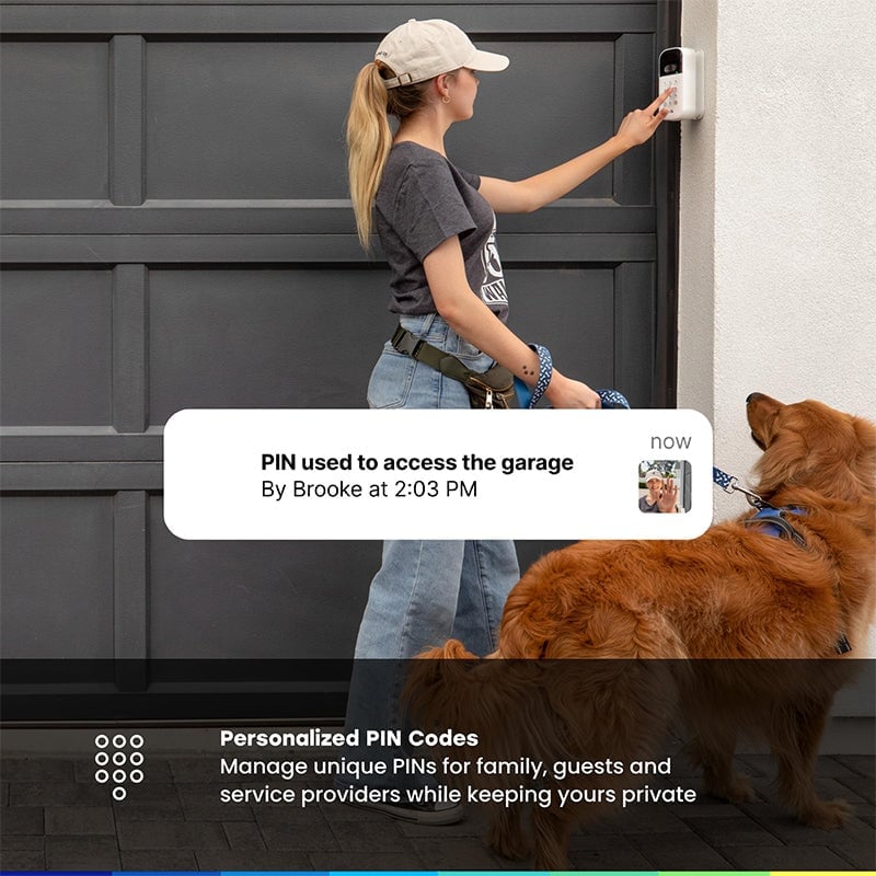 Sakerplus Smart Garage Door Video Keypad