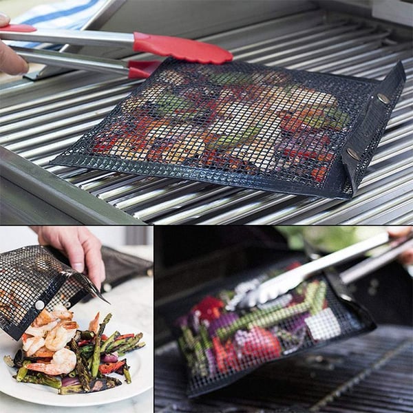 Återanvändbara klibbfria BBQ mesh grill påsar