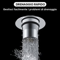 Filtro per scarico a pavimento in acciaio inox