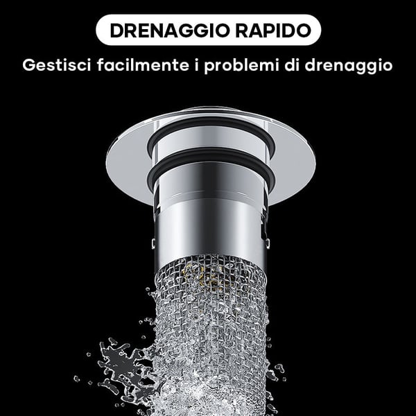 Filtro per scarico a pavimento in acciaio inox