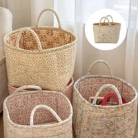 Floral Pattern Foldable Laundry Basket