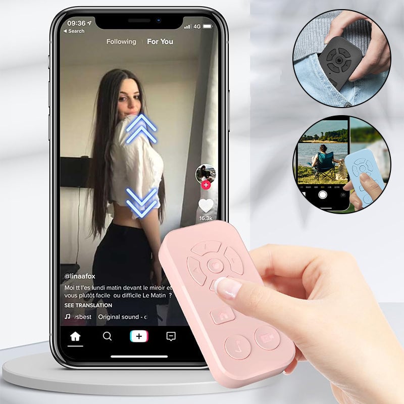 9-Key Smartphone Bluetooth Remote Controller
