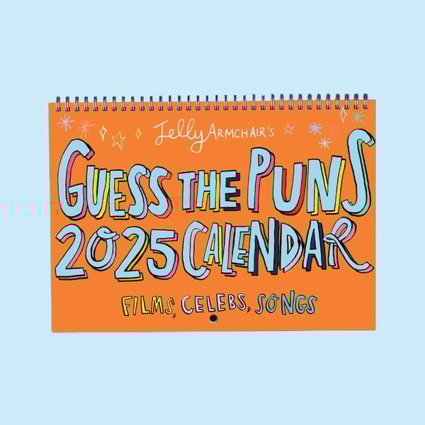 Pun quiz calendar - A4 Guess the Pun 2025