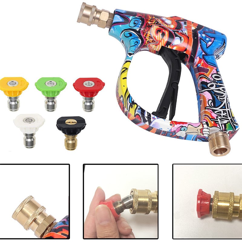 High Pressure Washer Spray Gun Set