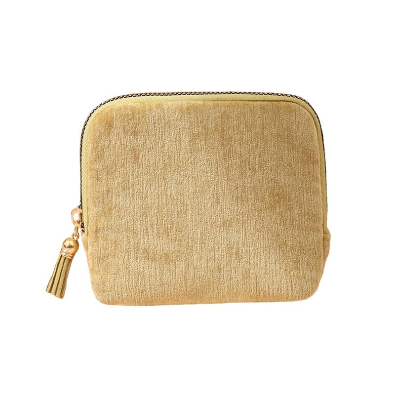Mini Schmucktasche mit Quasten-Reißverschluss