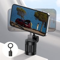 Magnetic foldable phone holder