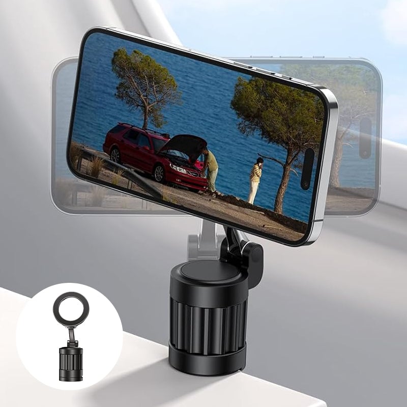 Magnetic foldable phone holder