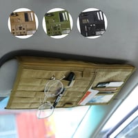 Organizzatore tattico per alette parasole da auto
