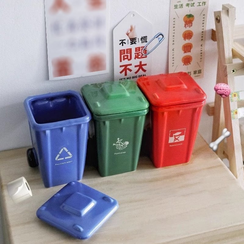 Creative Quirky Trash Can Ceramic Cup