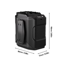 Outdoor digital display waist fan