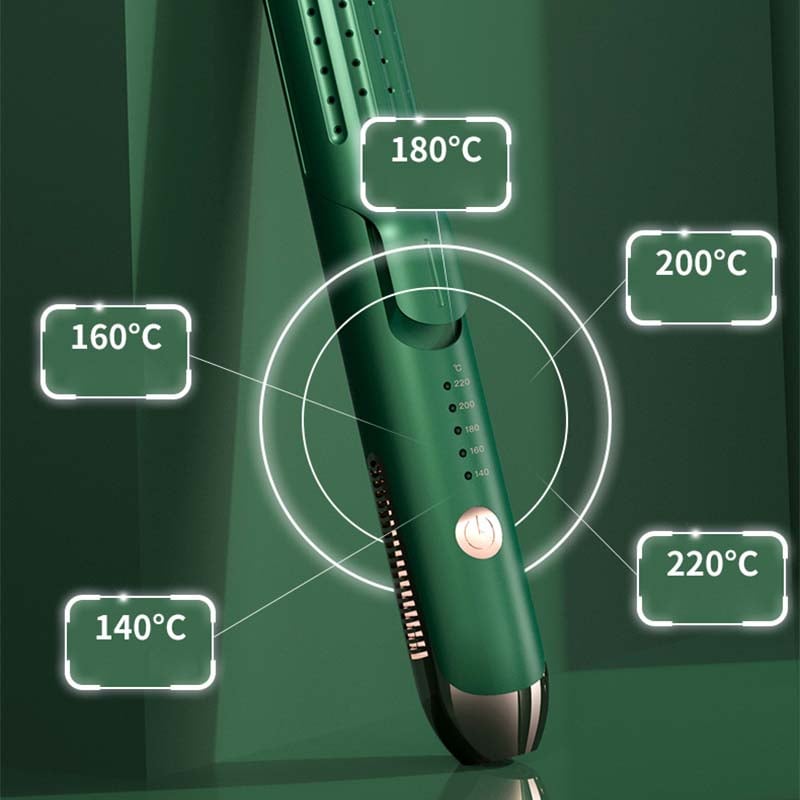 Mini anti-perm hair straightener