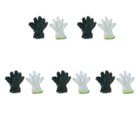Double-sided five-finger car wash gloves