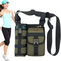 Sacs imperméables de fronde de bandoulière de poitrine de camping avec le support de bouteille d'eau