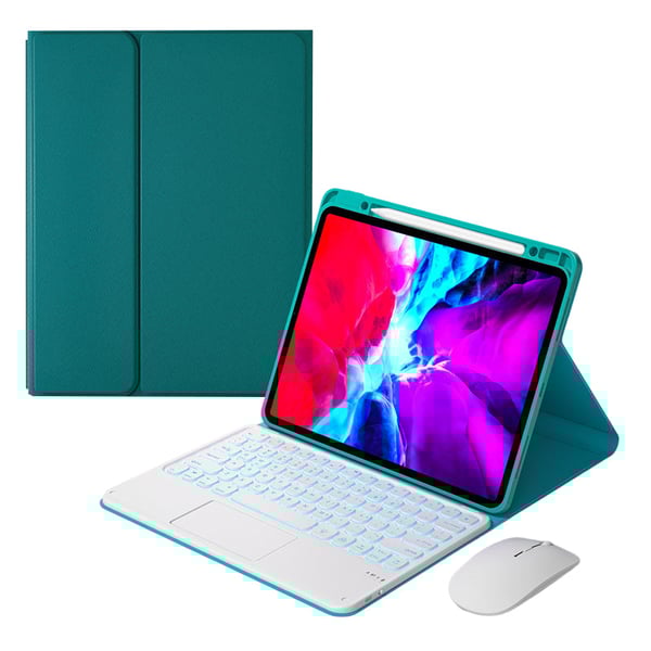 Detachable Wireless Keyboard with Case & Pencil Holder