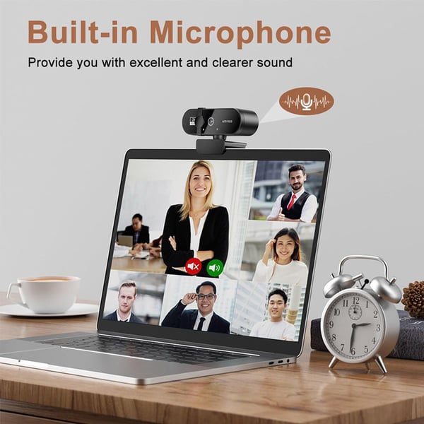 Ultra HD 4K Autofocus Webcam for Laptops