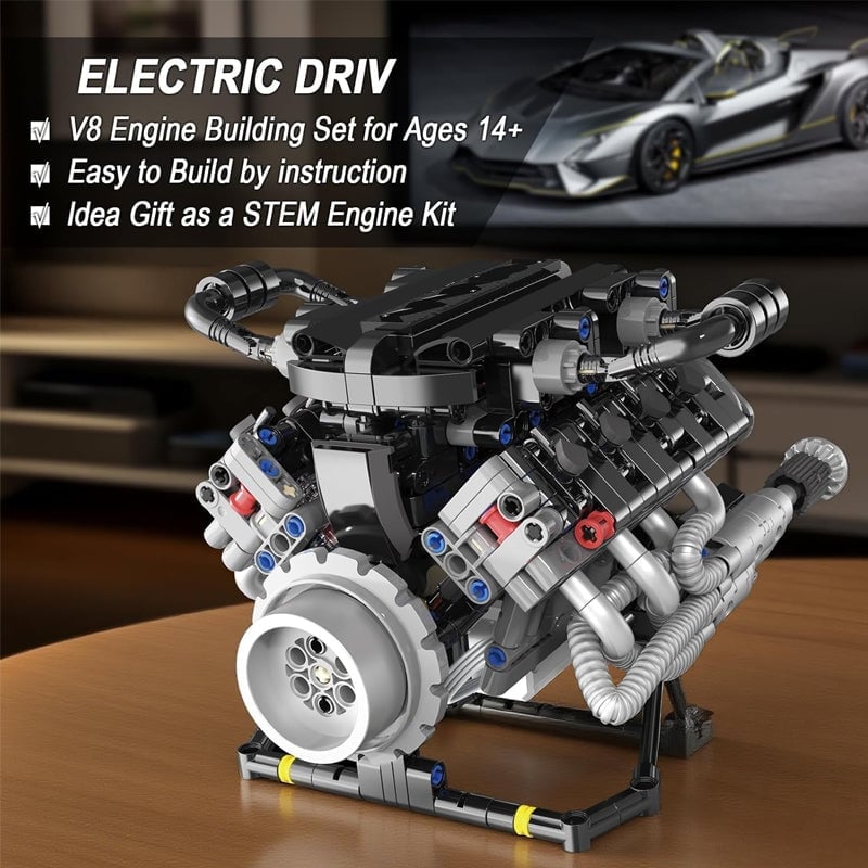 Sakerplus® V8 Working Car Engine Kit