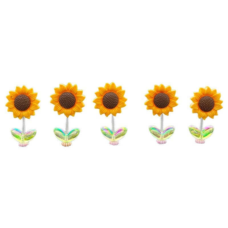 Schattig zonnebloem auto-ornament
