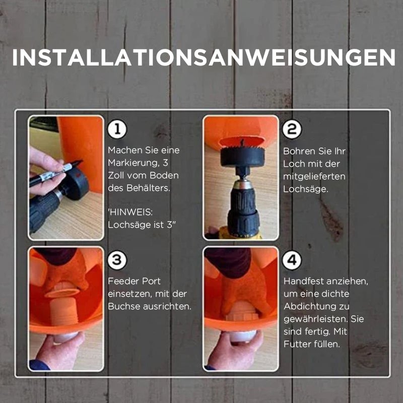 DIY Geflügel Futterautomat