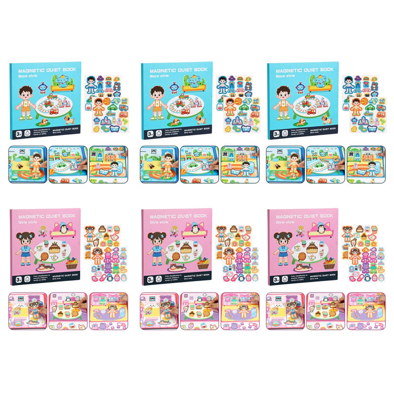 Foldable Magnetic Quiet Book & Magnetic Accessories Set