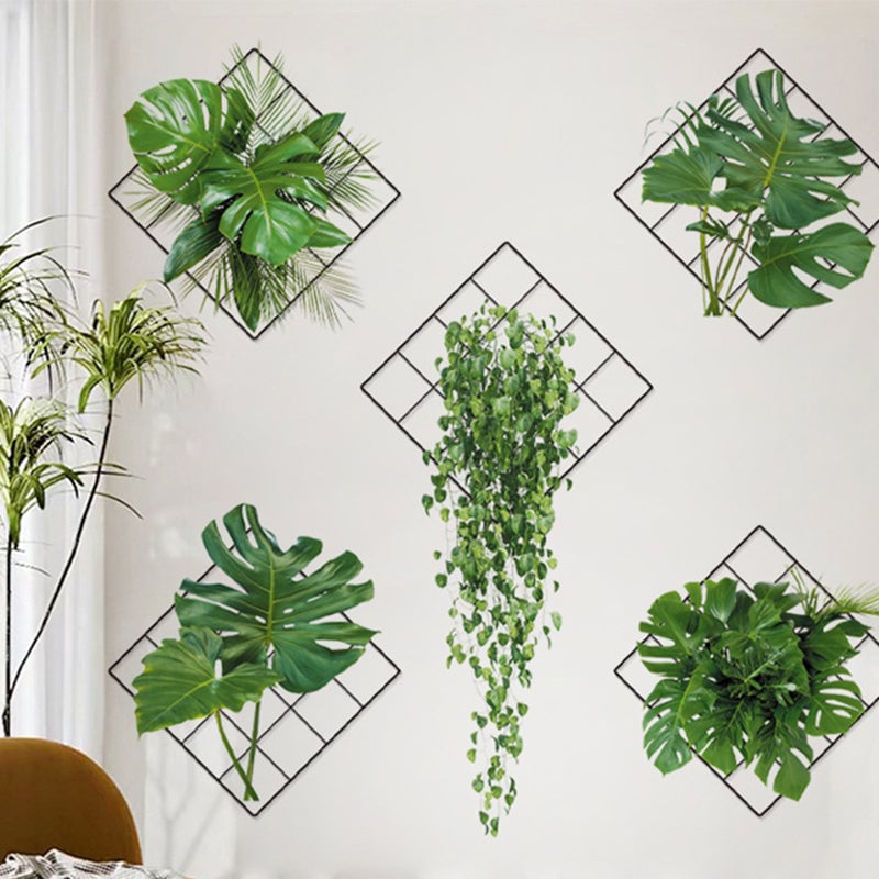 Autocollant Mural 3D Plante Verte