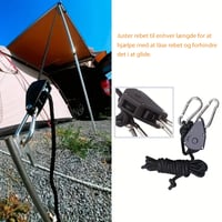 Praktisk justerbart campingreb