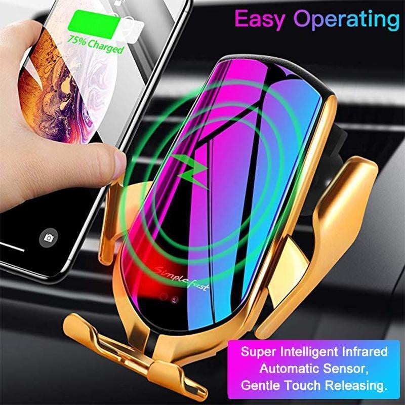 Wireless Automatic Sensor Car Phone Holder and Charger