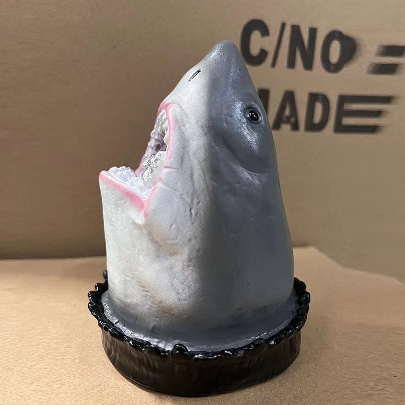 🦈 Décoration de statue d'art de jardin de requin